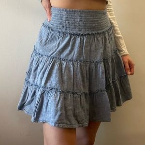 American Eagle Jean ruffled skirt